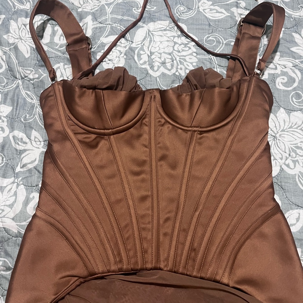 House of CB Tan Corset Top